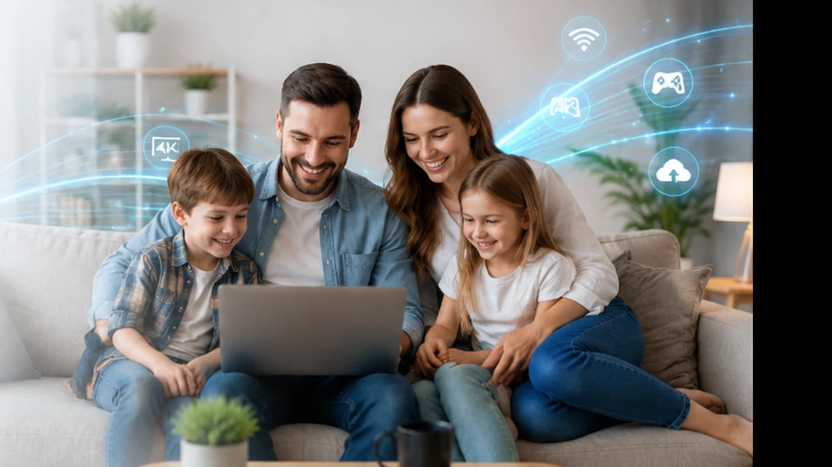 Сім’я користується домашнім інтернетом AZ‑Techno